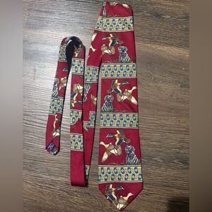 Vintage Basic Elements Silk Duck Hunting Retriever Mallard Tie EUC Rare